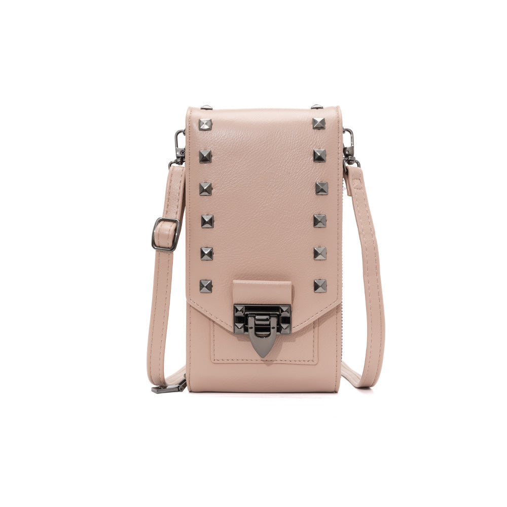 Rivet Design Crossbody Shoulder Bag for Women