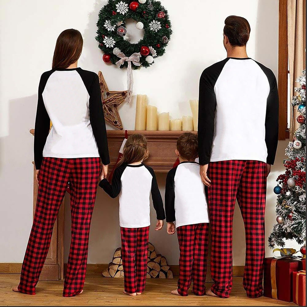 Christmas Deer Print Parent-Child Homewear Suit – Festive Family Pajama Set