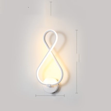 Silicone Shade LED Bedside Wall Lamp Button Switch