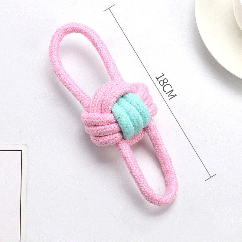 Pet Bite Resistant Cotton Rope Ball Cat And Dog Toy