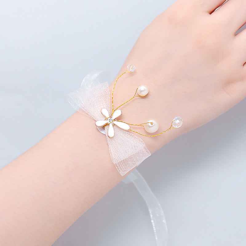 Korean Style Super Fairy Sisters Children’s Hand Flower – Beautiful Bride Wedding Sen Bracelet