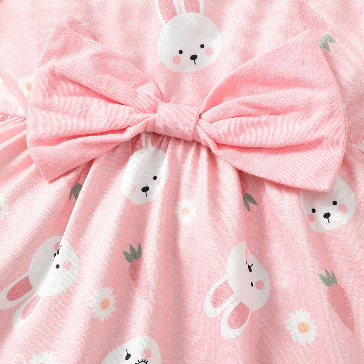 Cute Rabbit Print Baby Dress – Summer Infant Skirt Outfit