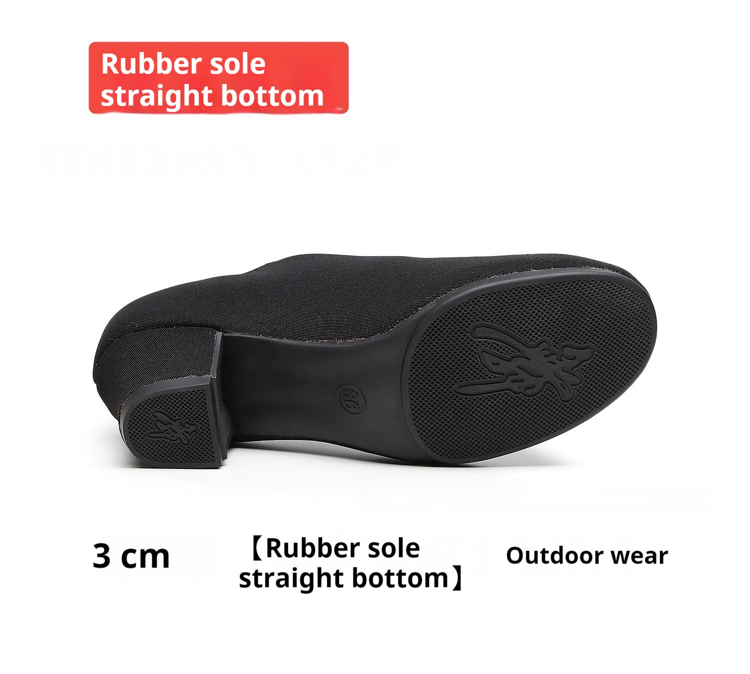 Oxford Cloth Dancing Shoes Ethnic Dance Middle Heel Men's Professional Ballroom Dancing Shoes