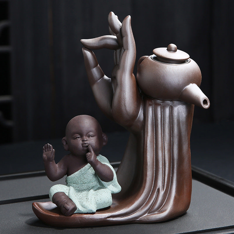 Ebony Ceremony Utensils Purple Sand Tea Set
