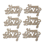 Woodchip Letters Wooden Happy Birthday Wooden