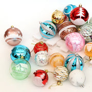 6CM Bright Christmas Ball Ornaments Set of 24 Tree Decorations