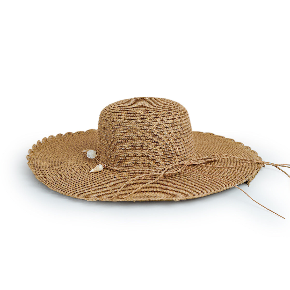 Beach Hat Wide Eaves Versatile Sunshade Seaside Shell Lace
