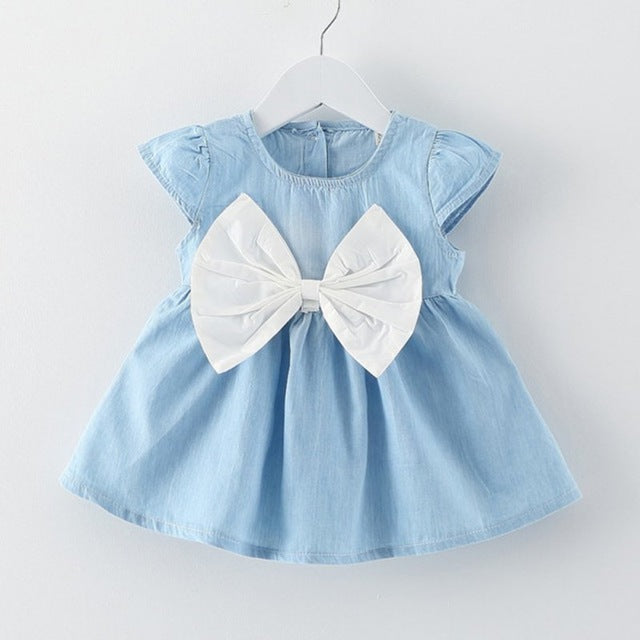 Baby Girls’ Denim Dress – Casual Toddler Outfit