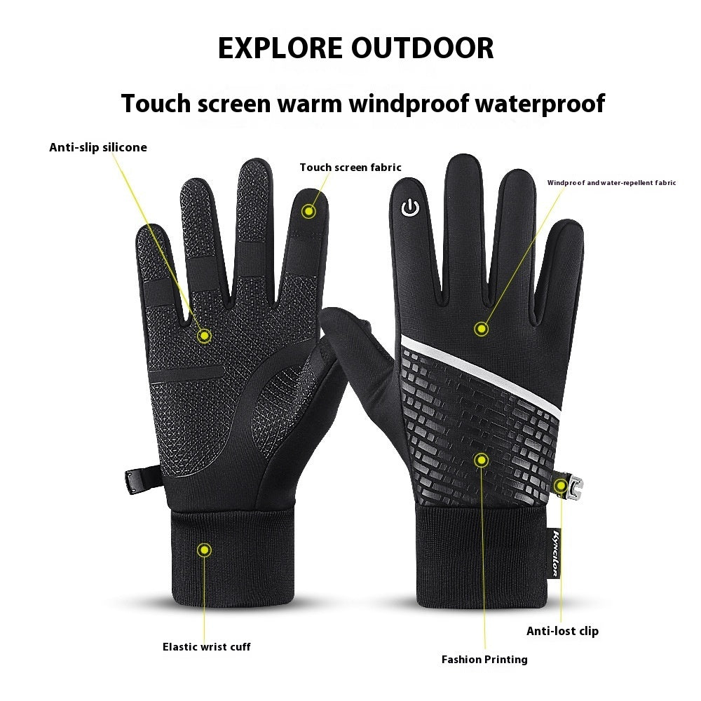 Warm Touch Screen Winter Cycling Gloves
