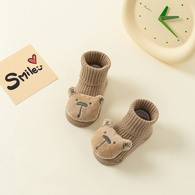 Spring And Autumn Non-slip Not Feel Tight With Feet Cartoon Room Socks