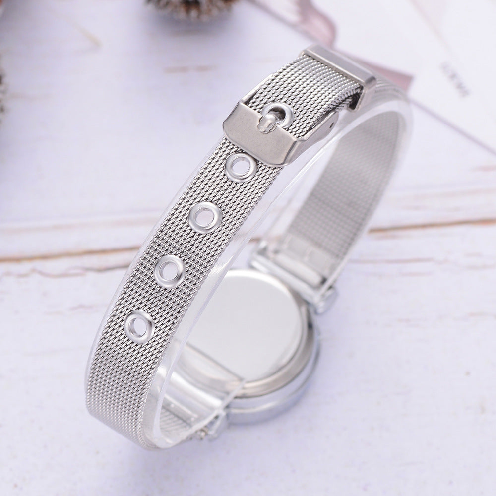 Elegant Roman Numeral Quartz Watch with Alloy Strap and Pin Buckle