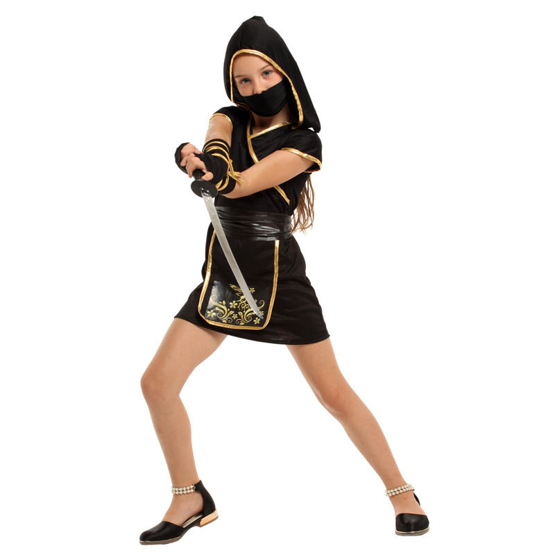 Kids Ninja Costume – Children’s Halloween Cosplay Outfit in Sizes M-XL