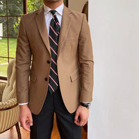 Single Row Camel Suit