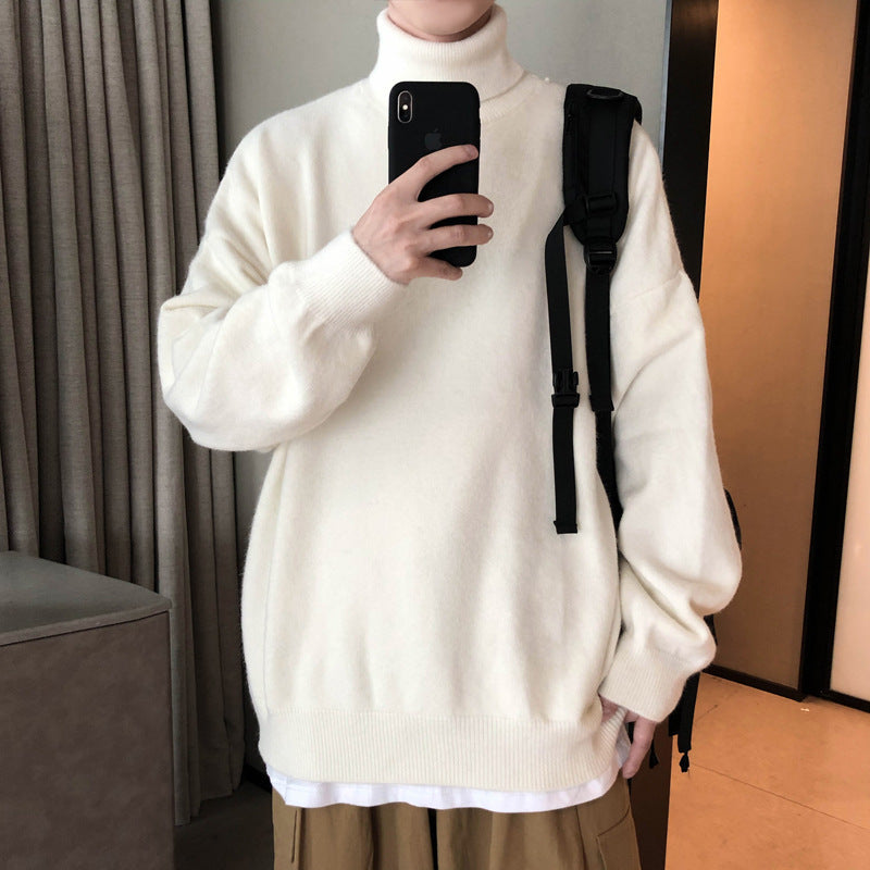 Fashion Pullover Thick Turtleneck Sweater Men