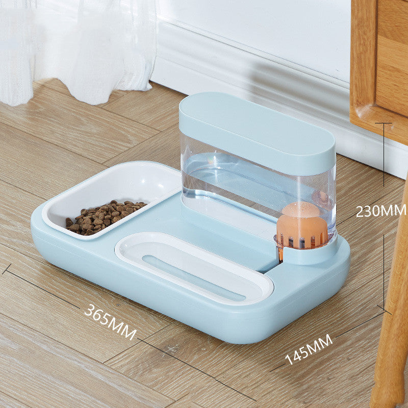 Cat Eating And Drinking Artifact Anti-overturning Cat Automatic Drinking Fountain Rice Bowl