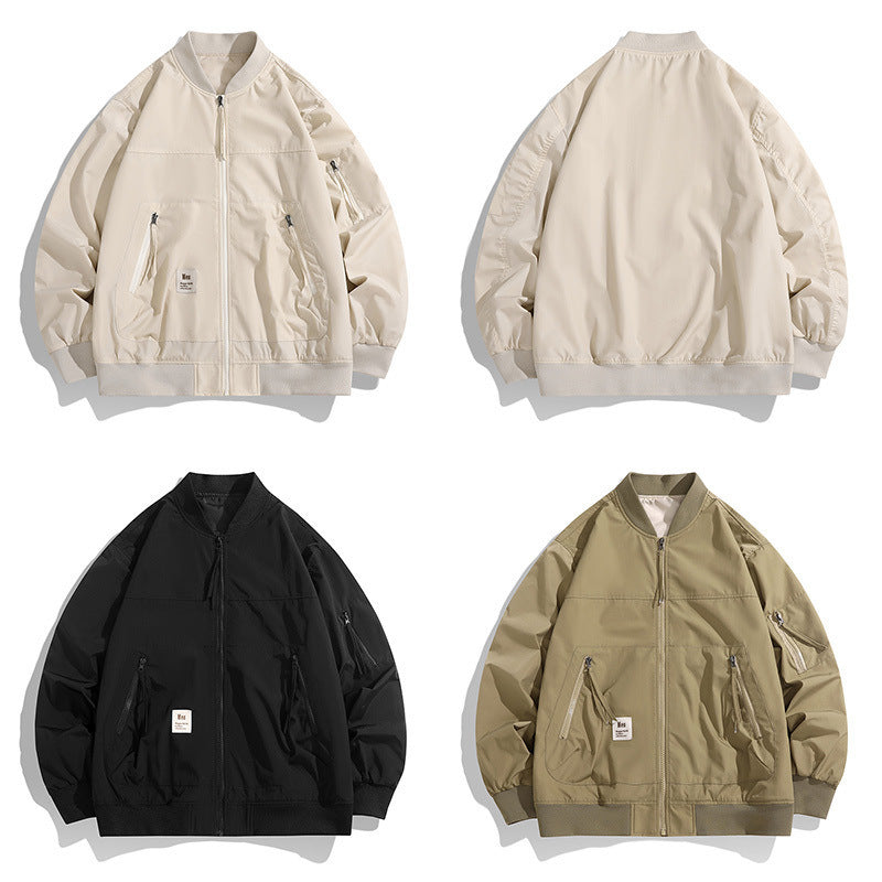 Baseball Collar Charging Coat Men's Spring