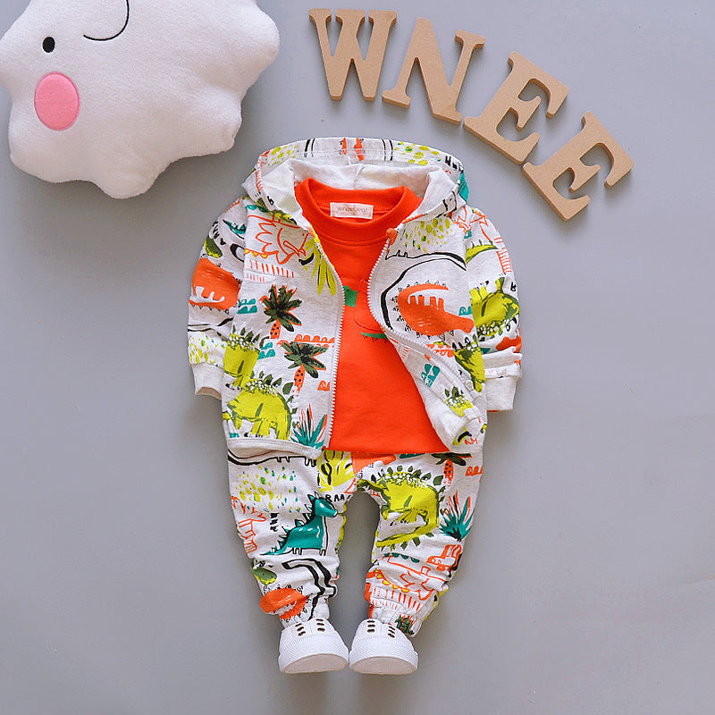Kids Baby Cotton Denim Jacket Outfit Set Zipper Shirt