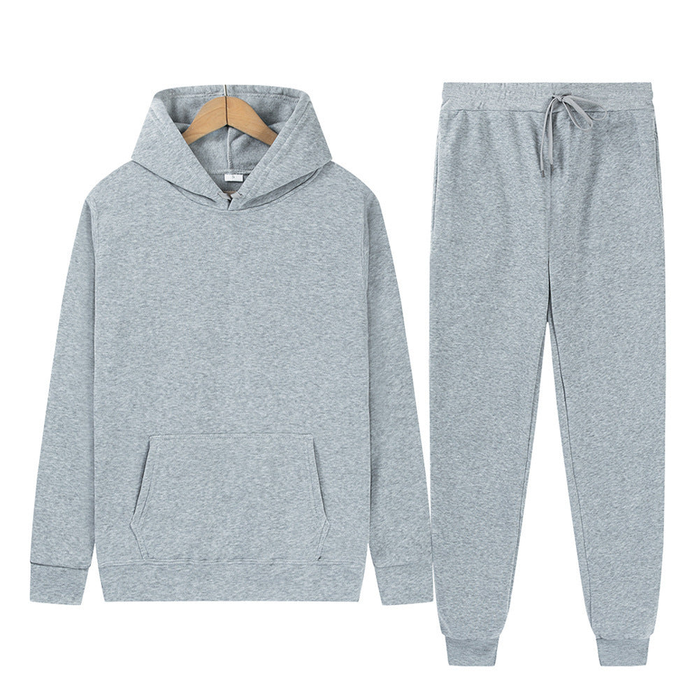 Men's Sport Suit Solid Color Light Board Fleece Warm