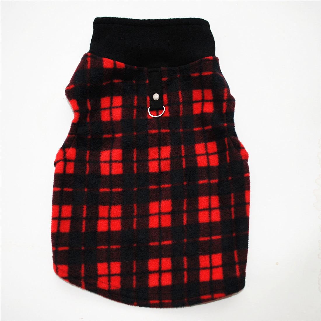 Warm Fleece Pet Dog Clothes Autumn Winter Thickened Vest Coat Small Medium Dogs Warm Costume With Traction Ring