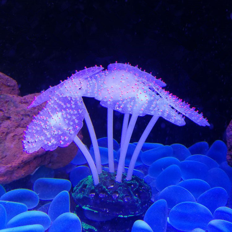 Luminous Silicone Underwater World Fluorescent Fake Coral Aquarium Landscaping