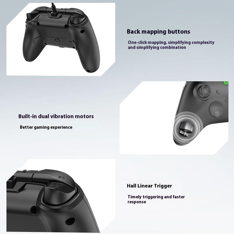 Six-in-one Handle Of Wired Game Console Supports Macro-defined Programming