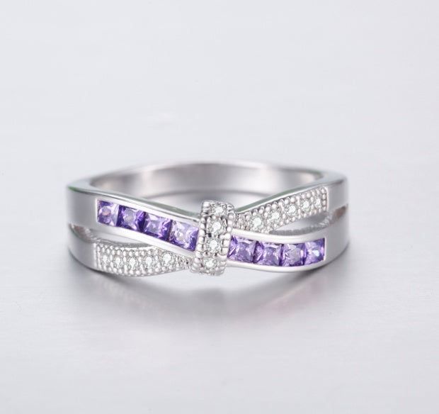 Zircon Luxury Princes Wedding Engagement Ring