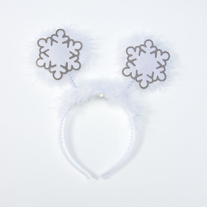 Snowflake Antlers Christmas Decoration Headband