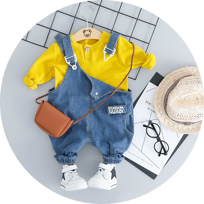 Baby Denim Strap Set – Stylish Outfit