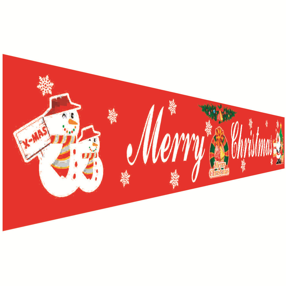Christmas Couplet Curtain Banners Hanging Flag Window Pendants