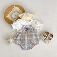 Bear Plaid Two Piece Set