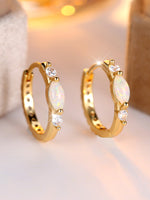 Gold White Opal