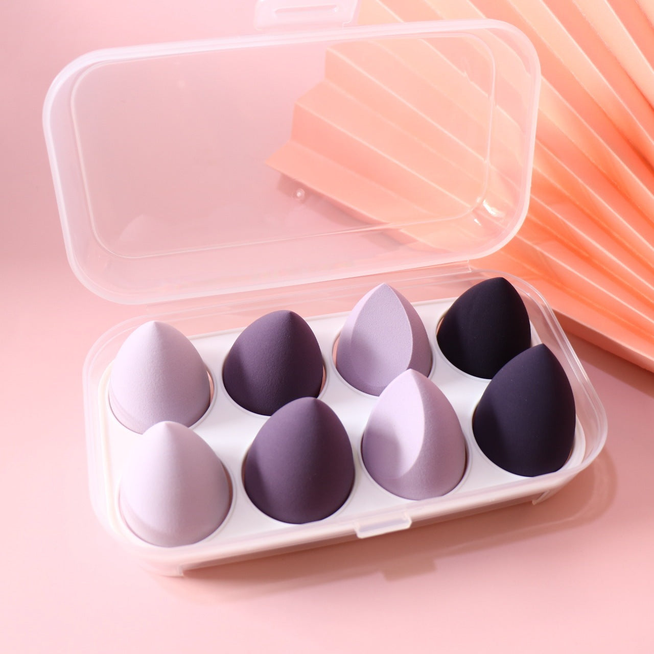 Hydrophilic Beauty Blender Sponge Set – Soft, Rebound Makeup Eggs in 4 or 8-Piece Sets