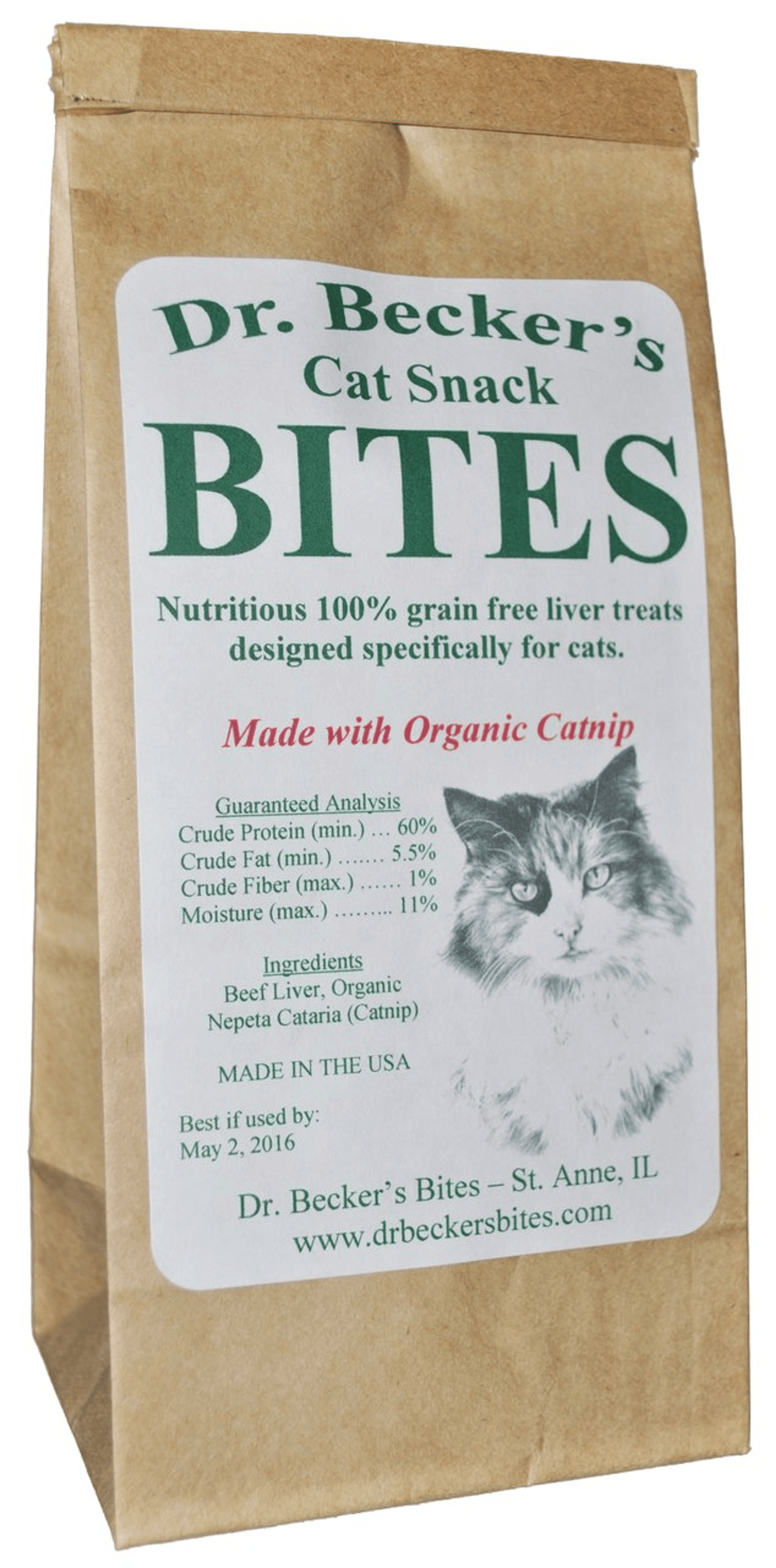 Dr. Becker's Organic Cat Snack with Catnip & Beef Liver