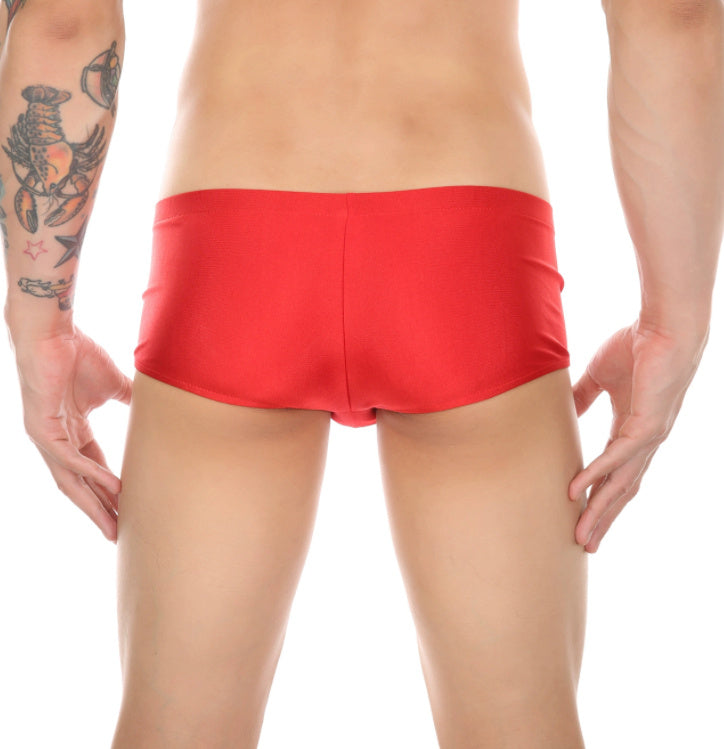 Solid-color Underpants With Zippers And Tight Underpants
