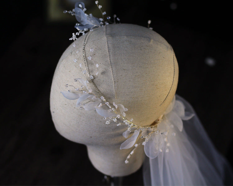 Delicate Bridal Wreath Veil Wedding Dress Accessory