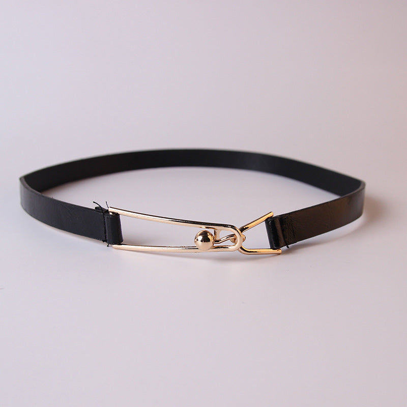Fashion Personality Top Hat Button Belt Accessories