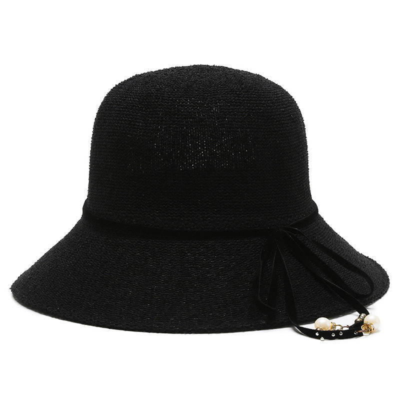Korean Version Of Fashion Dome Fisherman Ins Trend Warp Knitted Breathable Sun Hat
