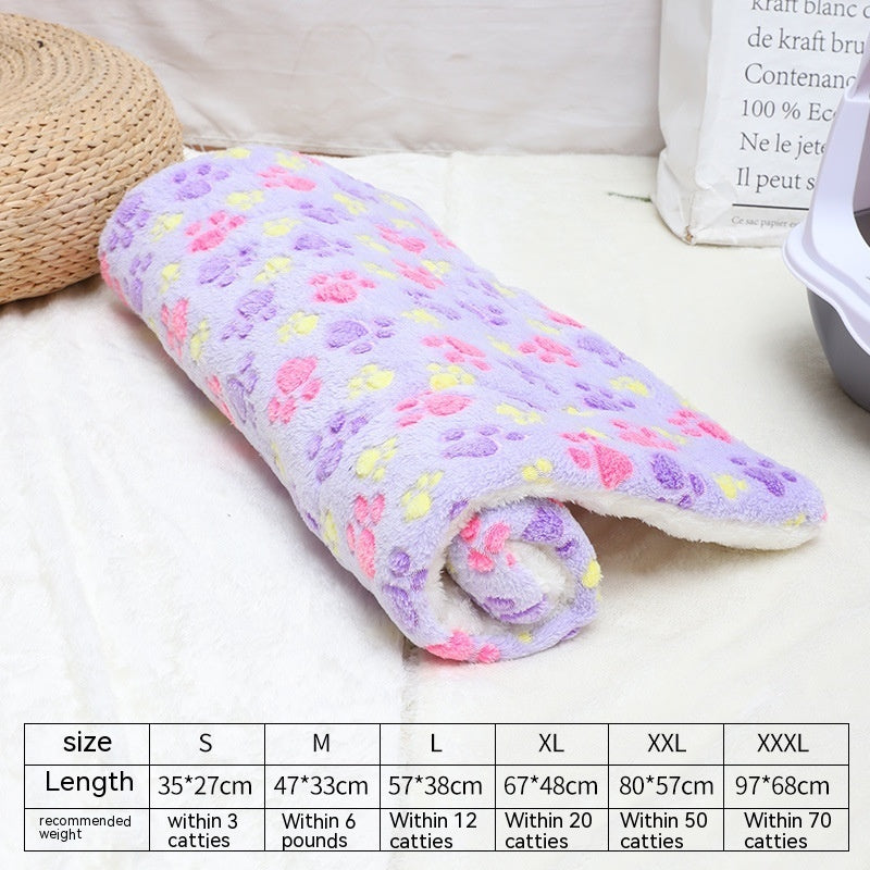 Soft Flannel Winter Cat Bed Mat For Cozy Kennel All Season