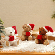 Red Christmas Hat Cute Bear Ornaments