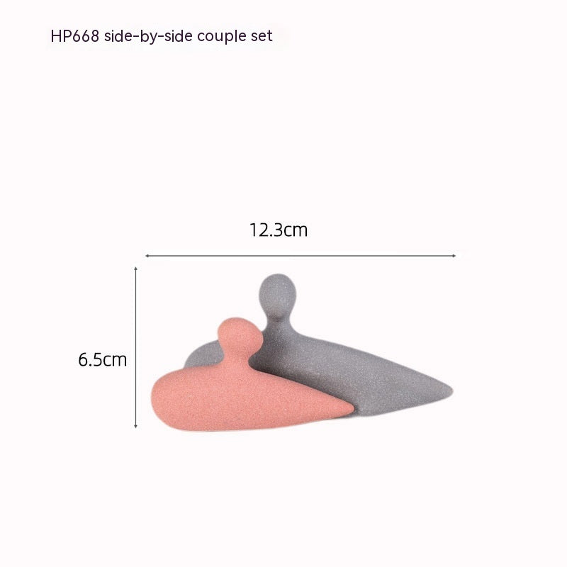 Home Creative Minimalistic Abstraction Couple Decoration