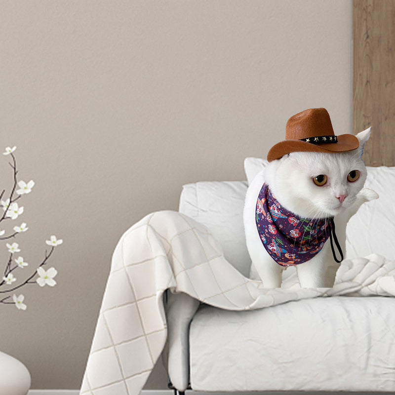 Stylish Soft Adjustable Star Cowboy Hat for Cats and Dogs