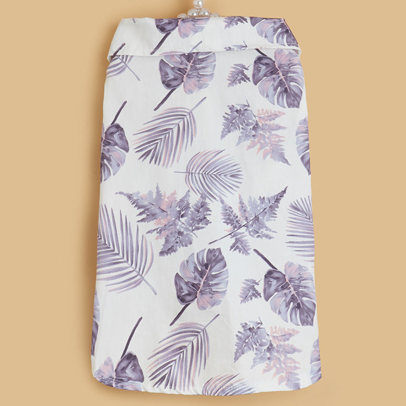 Ins Pet Clothing New Hawaiian Vacation Dog Shirt