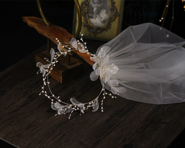 Delicate Bridal Wreath Veil Wedding Dress Accessory