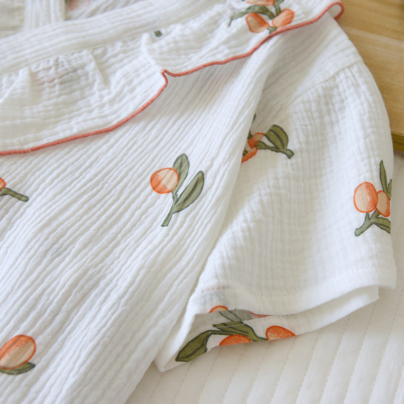 Women's Short-sleeved Cotton Thin Homewear Suit