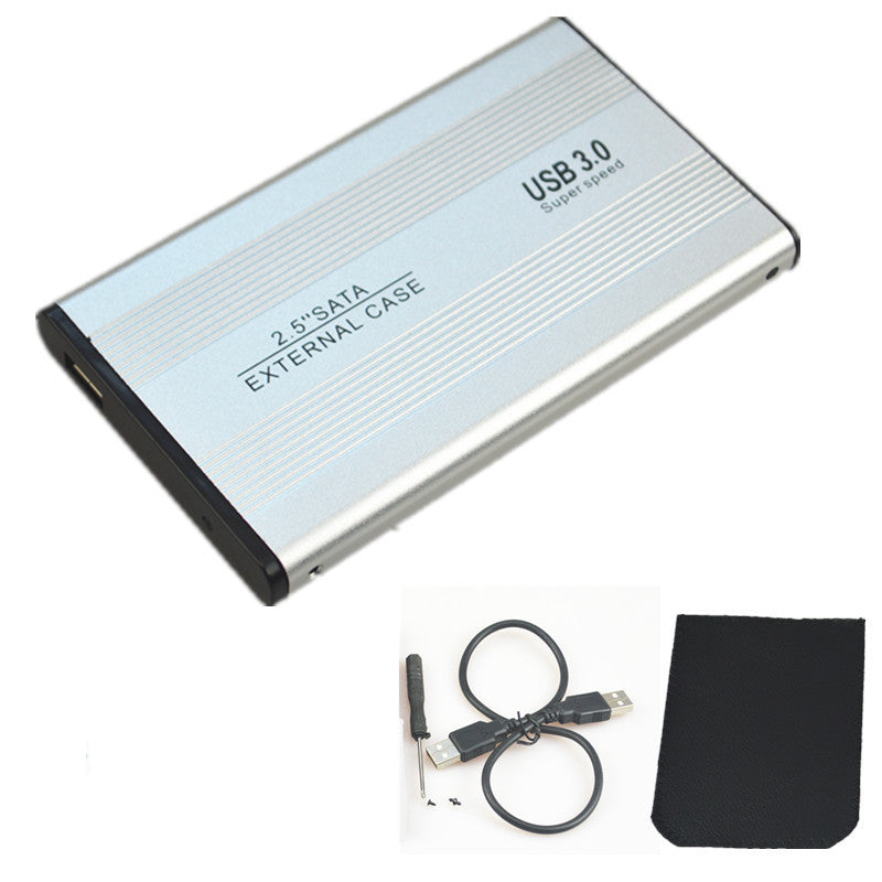 Portable Aluminum Alloy SATA External Hard Drive Enclosure