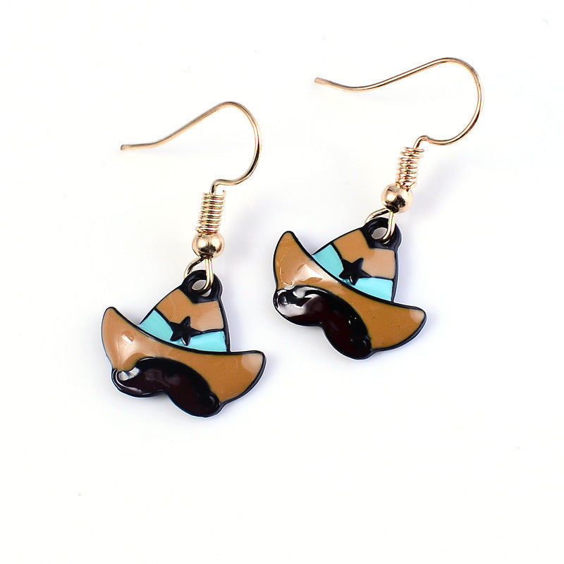 Halloween Accessories Horror Funny Pumpkin Ghost Demon Earrings