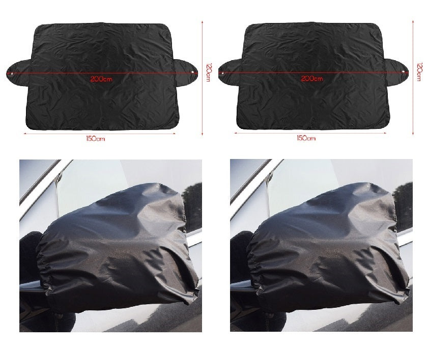 1 Pair Auto Car Rear View Side Mirror Frost Guard Snow Ice Winter Waterproof Cover Brand New And High Quality 190t Silver Cloth
