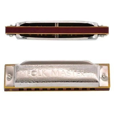Adjustable Tonality Copper-Plated 10-Hole Blues Harmonica