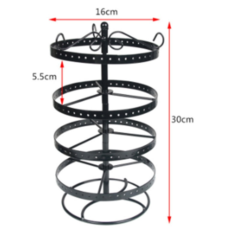 Creative Female Home Earring Holder Storage Rotating