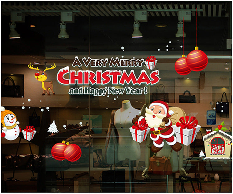 Self-adhesive Decorative Festive Christmas Wall Stickers